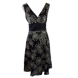 Ted Baker London Silk Dress Size 2 Flowy Fit Flare Sleeveless Party Cocktail